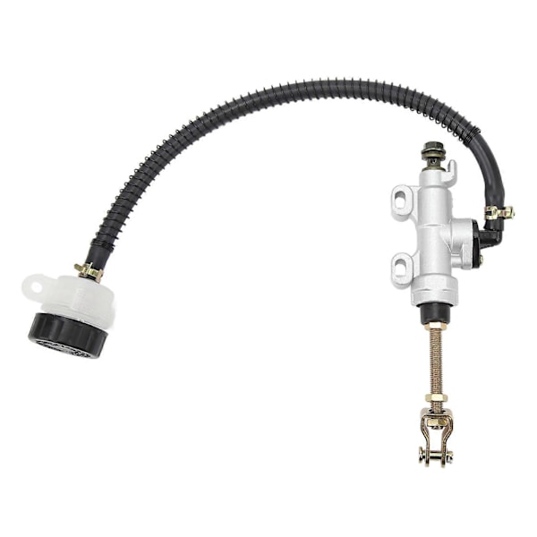 Bakre Fotbroms Hydraulisk Huvudcylinder Pump Behållare Silver för Motorcykel Dirt Bike ATV