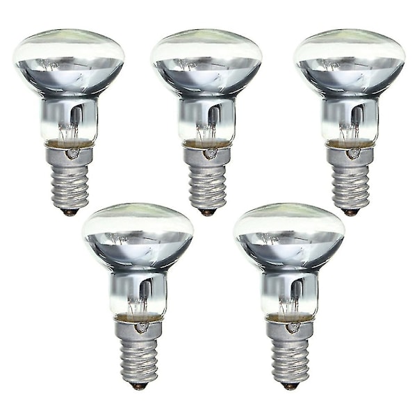Erstatningslampe for lava lampe E14 R39 30W Skru inn lyspære Klar Reflektor Spot Lys Lava Glødelampe 5pcs