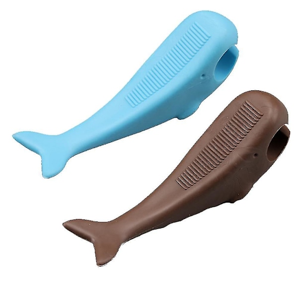 Dørstopperkile for gulv, døråpninger og forhindrer utelåsing, solid, stablebar dørstopper for teppe - brown*blue