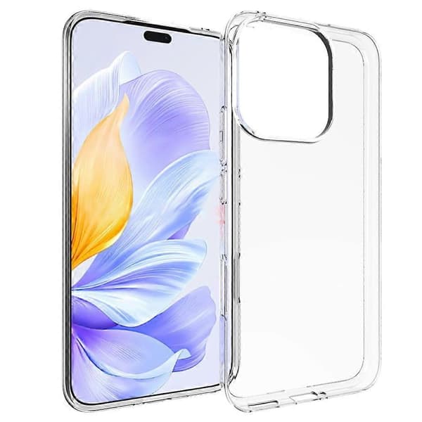 För Honor 400 Lite Transparent Telefonfodral Vattenmärkesresistent TPU Baksida
