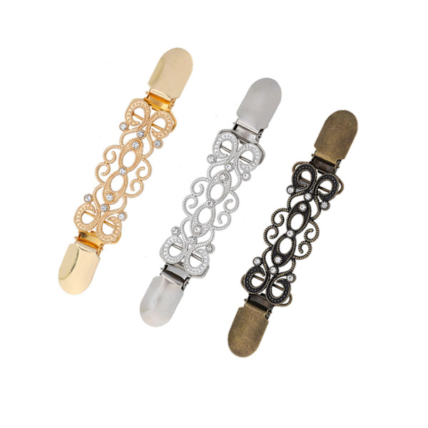 3-pack tröjklämma silkeshalsduk spänne,A