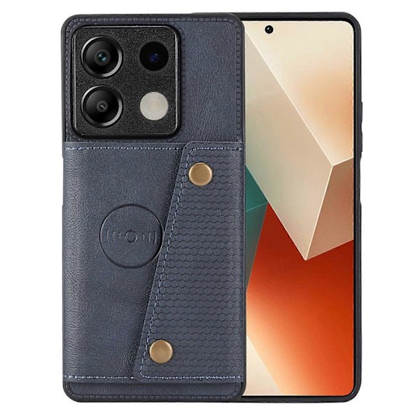 Xiaomi Redmi Note 13 5G -puhelin kotelo PU-nahkaa+TPU pudotussuoja korttipaikalla Style B