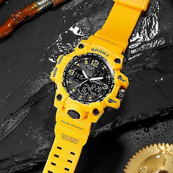 SMAEL Herr Vattentät Klocka Sport Militär Analog Kvarts Digital Armbandsur Black