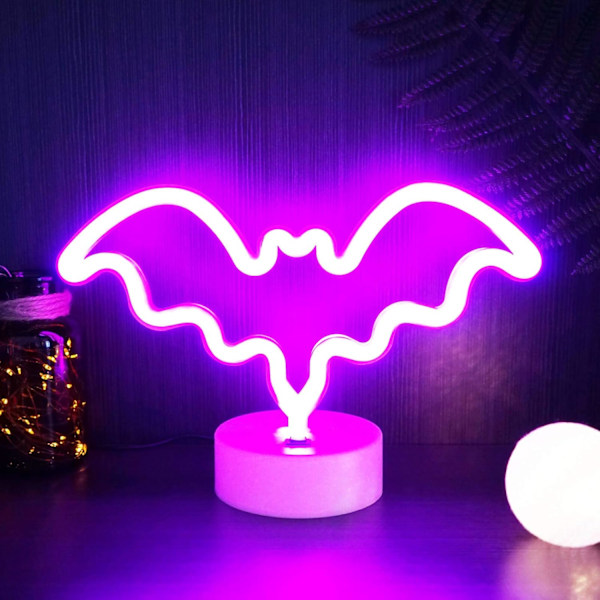 LED Neonvalo Neonkyltit Neon Yövalo Hienoja Juttuja Lasten Lamput Makuuhuoneeseen Pinkki Neonvalo Neonvalot Makuuhuoneeseen Lasten Valaisimet Kotiin Pink Bat