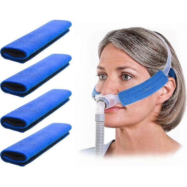 4-pakninger CPAP-stropptrekk, CPAP-stropp komfortputer, CPAP-ansiktsputer, CPAP-putetrekk