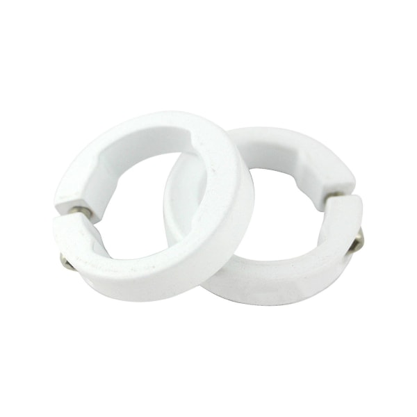 2pcs Bicycle Grip Rings Fashion Appearance Replacement Aluminum Alloy Decoration Handlebar Locking Rings Bike Accessories White