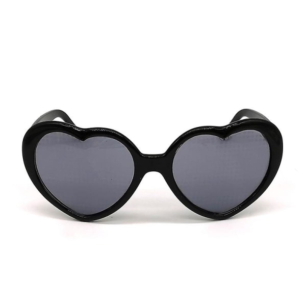 New Special Effect Glasses Gifts Lights Become Love Image Heart Diffractionblack