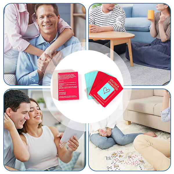 Par Spente Utmattede Morsomme Spillkort Interessante Interaktive Spillkort for Soverom red