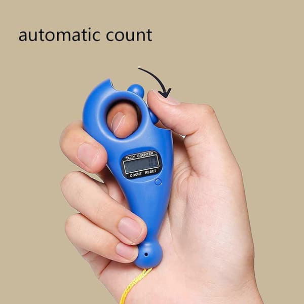 Digital Perleteller Bøn Digital Tasbih Bærbar Bønneperleteller Gave Blue