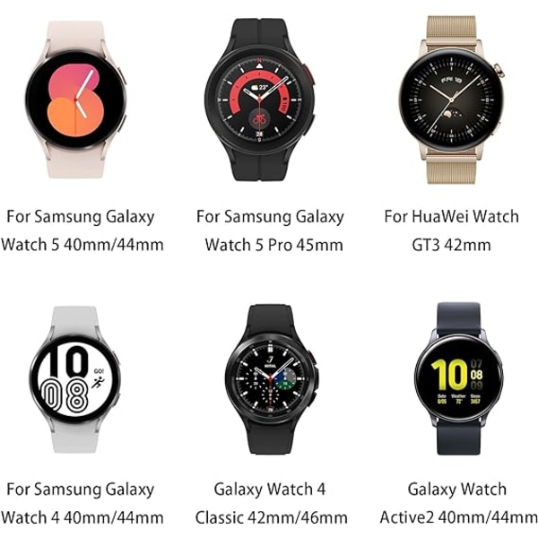 Yhteensopiva Samsung Galaxy Watch 4 -hihnalle 40 mm 44 mm, 20 mm