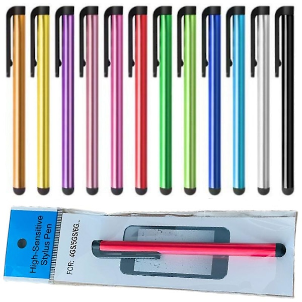 10-pack Stylus Touchpenna I Metallic - Flerfärgad