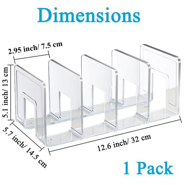 Akryl dokument sorterare, transparent dokumentställ