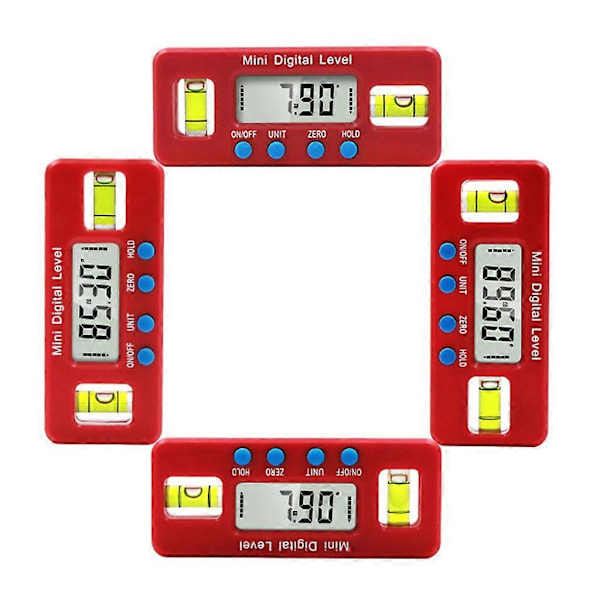 Kestävä kaltevuusmittari kulman löytäjä korkea tarkkuus LCD digitaalinen näyttö vatupassi mittaustyökalu tuotteen kulmille