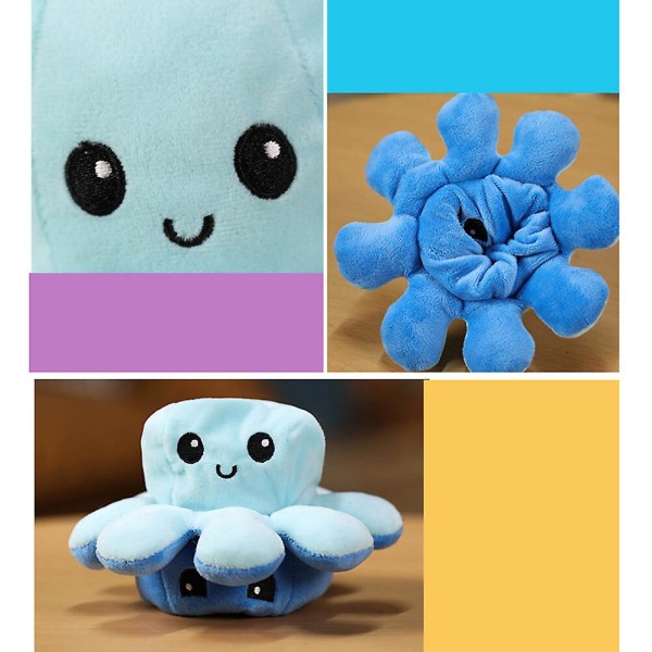 Reversible Octopus Plushie Octopus Plush Animal Mood Toy Double