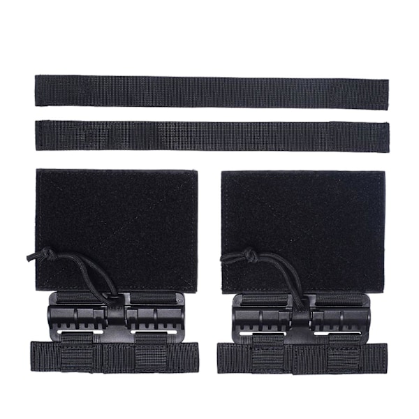 2x Quick Release Spænde Sæt Tube Cummerbund Adapter til Cosplay Værktøj 6094 Sort Black