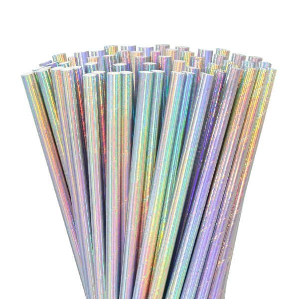 200 värikkäästi kiiltävää paperipilliä, jotka on valmistettu hyvin yhdellä kertaa mehupillit tarvikkeita juhlatilaisuuksiin