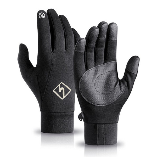 Sports de plein air gants chauds hiver coupe-vent en peluche 7647