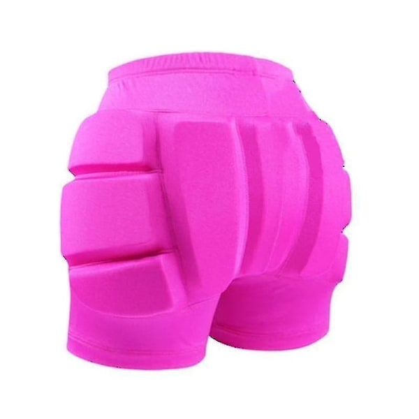 Konståkning Höftskydd Vadderade Sportskydds Shorts-YUHAO Pink M
