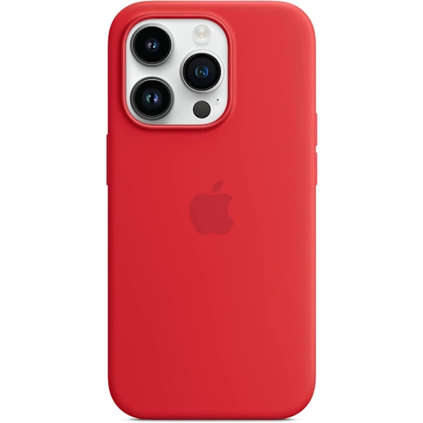 Apple - Rött silikonskal för iPhone 14 Pro, TH
