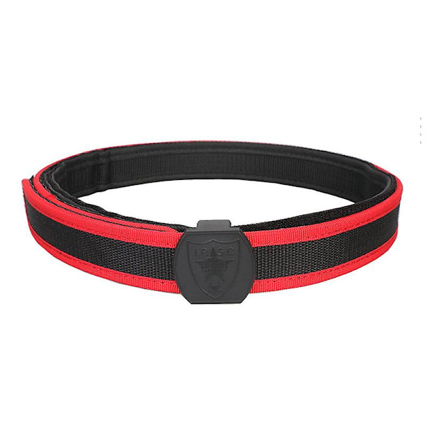 Ipsc Taktiskt Nylonbälte Militärt Midjebälte Kraftigt Träningsbälte För Utomhusbruk Belt Red M 120cm