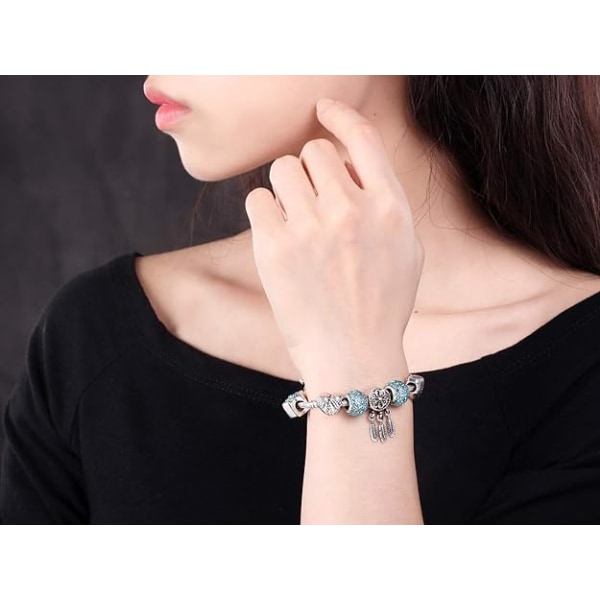 Style A Sølvbelagt Jubilæums Charm ArmbåndㄛPersonlig