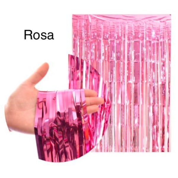 Glitterdraperi, dörrdraperi - 2m*1m - Silver