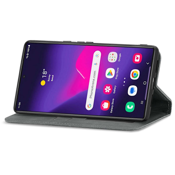 Retro Magnetiskt Läder Skal med Hudkänsla Gray For Samsung Galaxy S25 Ultra 5G