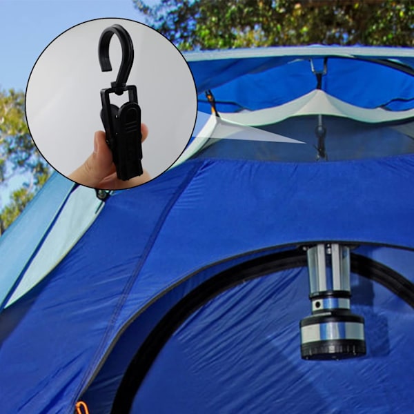 8 st Tält Baldakin Klämmor Ljuskrokar Justerbara Multifunktionella Tält Baldakin Klämmor Utomhus Camping Utrustning Tillbehör
