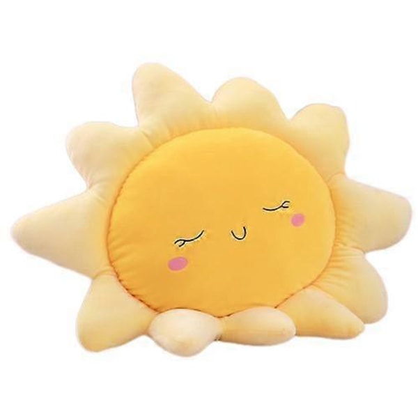 Sol Moln Prydnadskudde Plysch Soffkudde Bil Nackkudde Sun Small