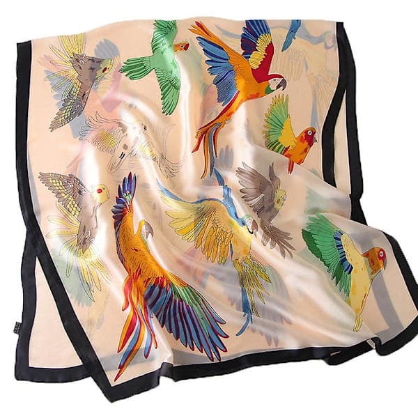 Dame Stor Mulberry Silke Sjal Lang Satengsjal Motedesigner Sjal Lett Sjal_Kvalitetsgave, A