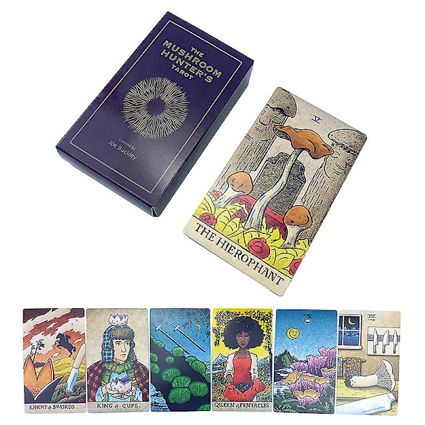 12*7cm Svampjägarens Tarotkort Sällskapsspel Spådom Med Manual