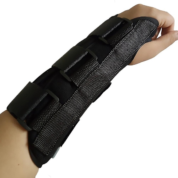 Svart handledsskyddsstöd bandage band rem säkerhetsskydd S-höger