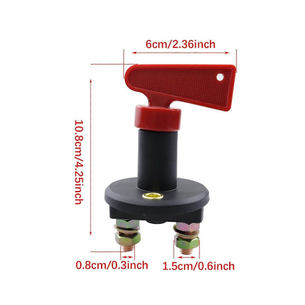 Generisk 12-24V Batteri Afbryderkontakt Batteri Isolator Kontakt