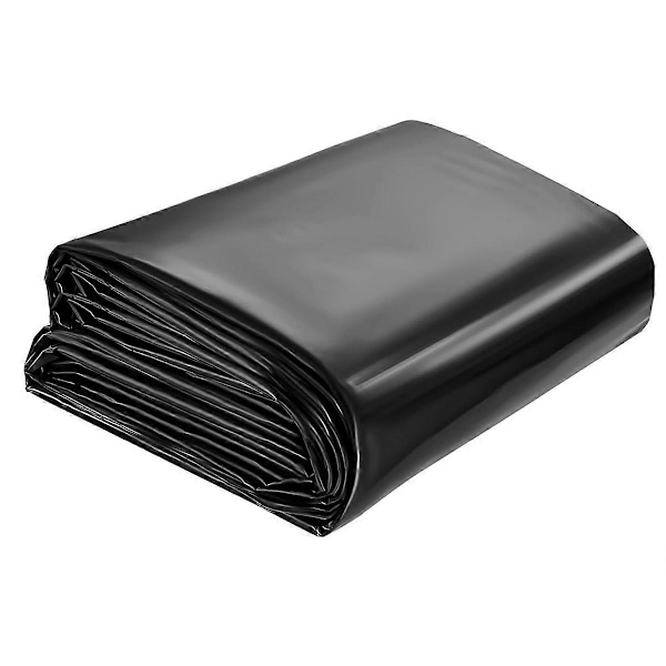 7x10 Ft Dammtäckning, HDPE Tjocklek Fiskdammsbeklädnader för Utomhusdammar, Dammtäckning för Vattenfall, Fisk Svart