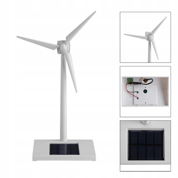Solcellsdriven vindkraftverksmodell
