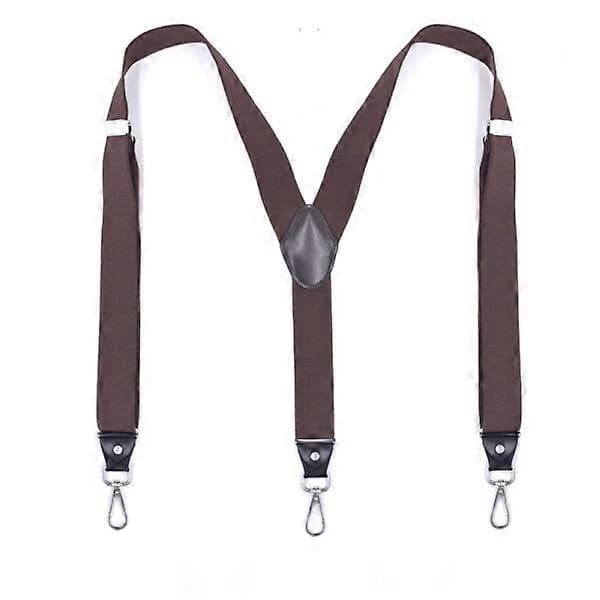 Stærke seler til mænd, 3,5 cm brede ElastStraps med roterende kroge, perfekte til jeans