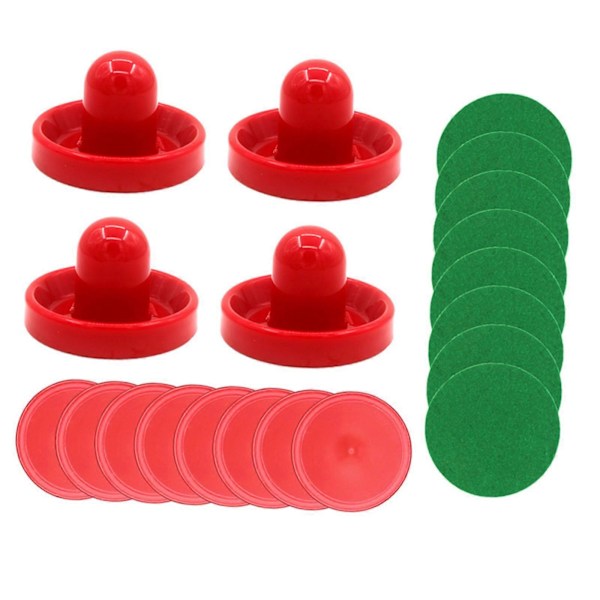 1 Set Mini Air Hockey Pushers och Air Hockey Puckar, Air Hockey Paddlar Slider Pusher Målvakter Ersättning för Air Hockey Style D