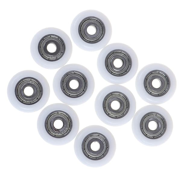 10 stk skyvedusjrullhjul plastdørutskifting, A