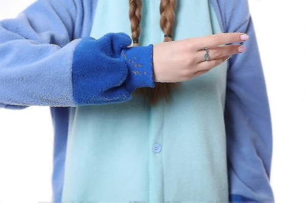 Stitch Pyjamas Anime Cartoon Sovkläder Outfit Jumpsuit Blue L