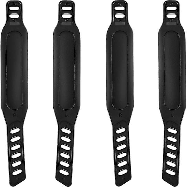2 Par Treningssykkel Pedalstropper Universelle Pedalstropper På 4,3 x 30,5 cm For Treningssykkel Hjemme Eller På Treningsstudio