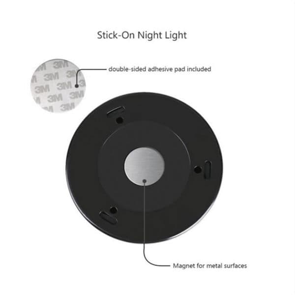 LED spotlights med bevægelsessensor natlys 3-pak Sølv Sølv, A