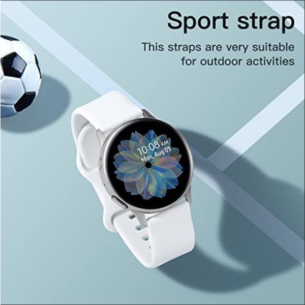 Silicone Strap Compatible with Samsung Galaxy Watch Active 2