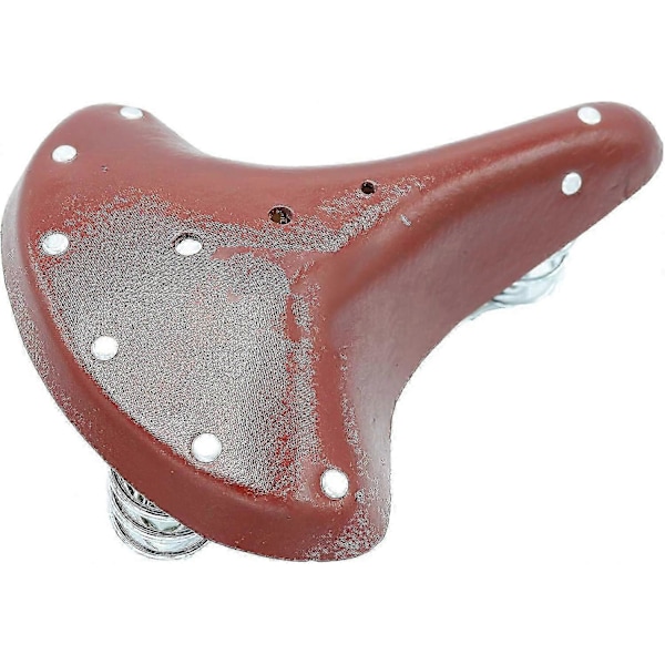 Klassisk brun sadel för vårcykel Comfort Cruiser cykelsadel med fjädring vadderad unisex - JS