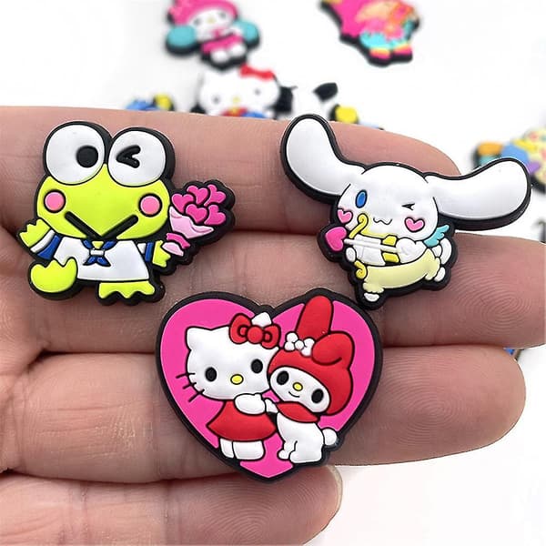 20 st/set Sanrio Sko Berlocker, Croc Träskor Dekoration För Kvinnor Barn Flickor