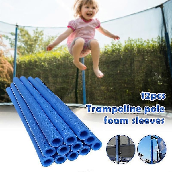 12 st Trampolin Skumrör Svamprör Barn Hoppande Sängräcke Staket Antikollisionsskydd Tomt Runt Rör
