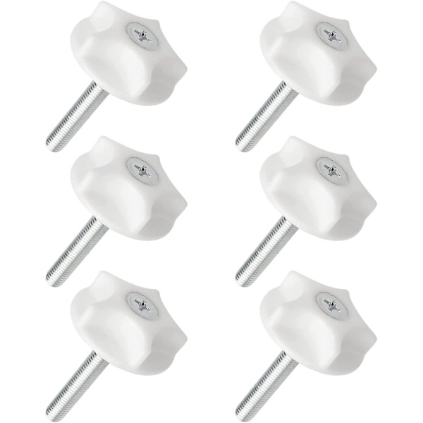 Gavlfestebraketter Kraftige gavlskruer og skiver for divansenger 6pcs