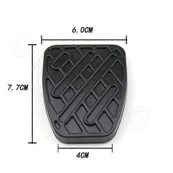 Bromspedal Koblingspedal Pad, Auto Bromspedal Koblingspedal Pad Gummibeskyttelse (2 stk., sort)[D]