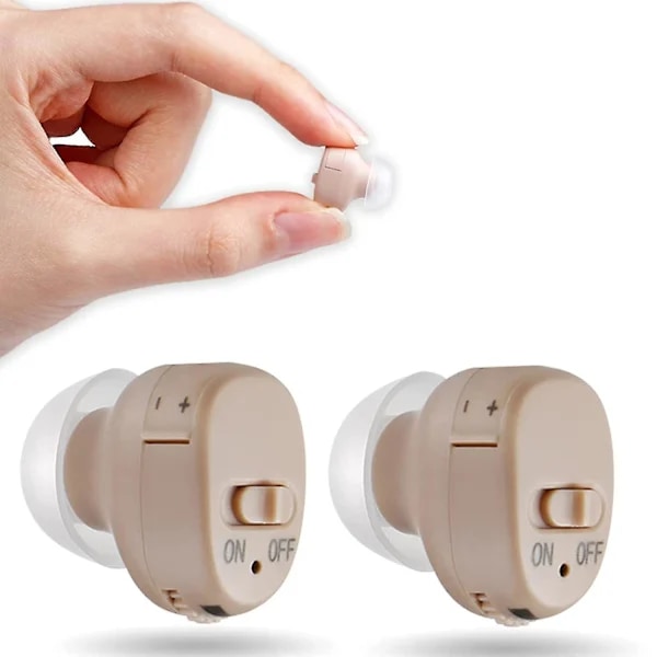 Høreforsterker - Høreforsterker for eldre - In-ear lydforsterker - Personlig høreapparat for å hjelpe voksne Hør