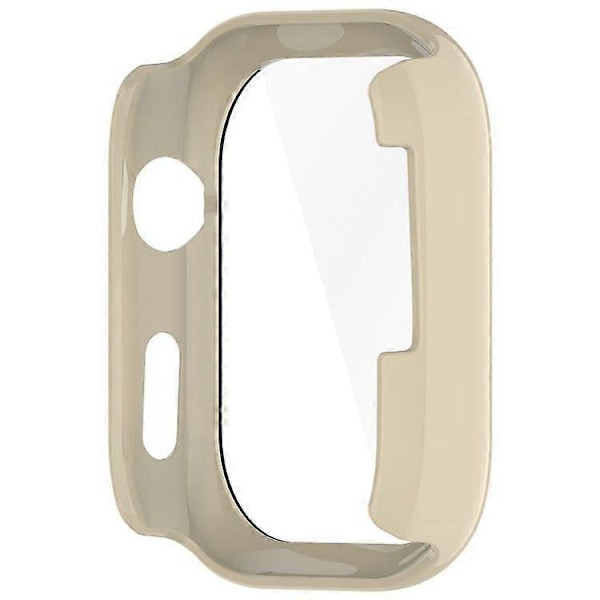 Til Huawei Watch D2 Etui Hård PC All Around Ur Cover med Hærdet Glas Film Ivory White