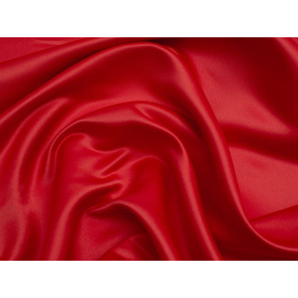 Minerva Classique Duchess Satin Stof Skarlagenrød - pr. meter Scarlet Red